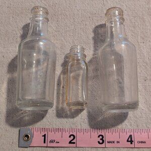 Vintage glass bottles